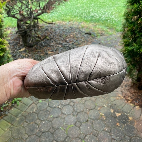 Coach Pewter Leather Shoulder Bag - Picture 8 of 12